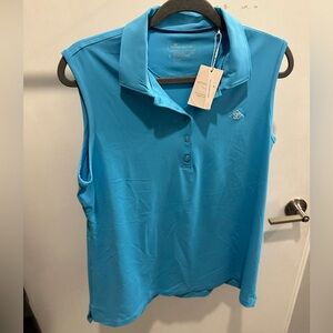 Peter Millar women’s perfect fit sleeveless polo Spanish Peaks Mountain Club